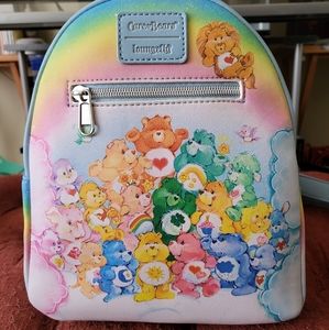 BNWT - Loungefly Care Bears Vintage Rainbow Mini Backpack